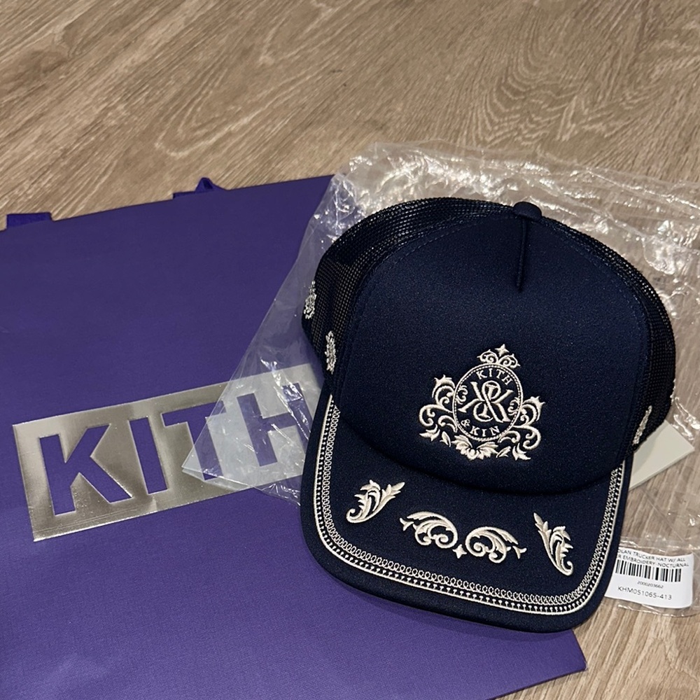 Kith Nolan Trucker Baseball Cap Embroidered Adjustable